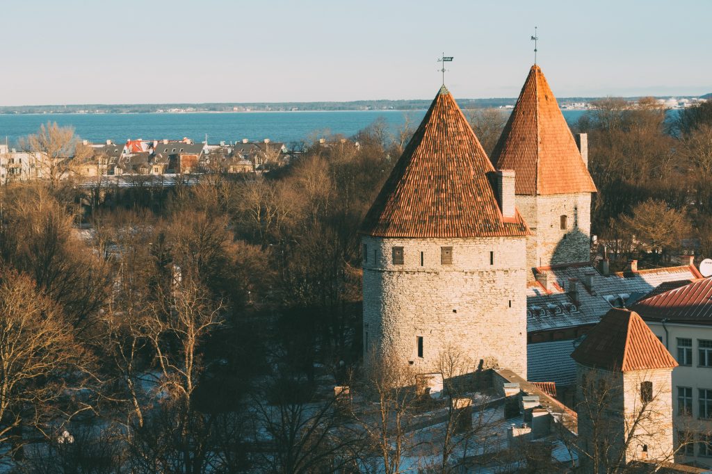 Tallinn, Estonia. Part Of Tallinn City Wall. Nun's Tower Nunnato